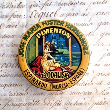 Ancienne boîte de piment espagnol « La Odalisca »