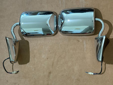 Pair Power Mirrors With Pigtails 1985-1995 Chevy GMC G10 G20 G30 Van Stainless