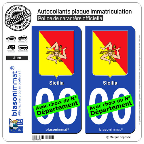 Stickers autocollant plaque - 2,
