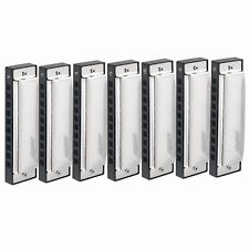 EASTTOP 10Hole Diatonic Blues Harmonica Set of 7 Blues Harp Mouth Organ Set DE
