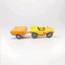 Vintage 1972 Barbie Going Goin' Camping Dune Buggy w/Pop Up Camper Tent Trailer 