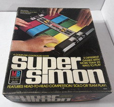 Vintage Super Simon Electronic Game 1979 Milton Bradley MB TESTED WORKS UNUSED