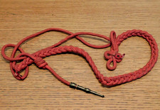 1960 ANCIENNE fourragère uniforme militaire ARMEE FRANCAISE couleur ROUGE soldat