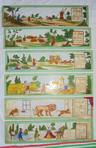 Plaques verre lanterne magique - plaques,