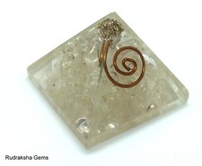 Quartz Transparent Orgone Pyramide Reiki Cuivre Bobine Énergie Chargé Orgonite