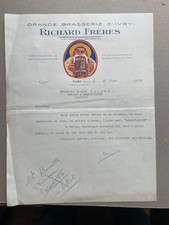 top invoice letter brewery richard beer of the lion 1929