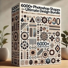 6,000 High-Quality Adobe Photoshop Shapes – Ultimate Collection for Designers