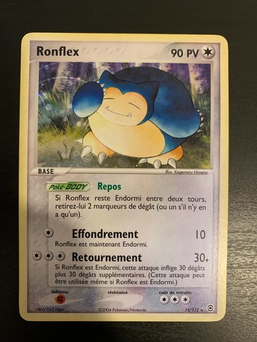 Carte pokémon reverse ronflex - pokémon,