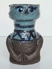 Vase anthropomorphe en céramique signé K. SETTLI à identifier Style Pouchain