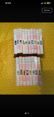 Lot bibliotheque rose - bibliotheque,