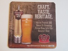 Bière Barre dessous de Verre Diageo St James Porte SMITHWICK'S Pâle Ale Dublin,