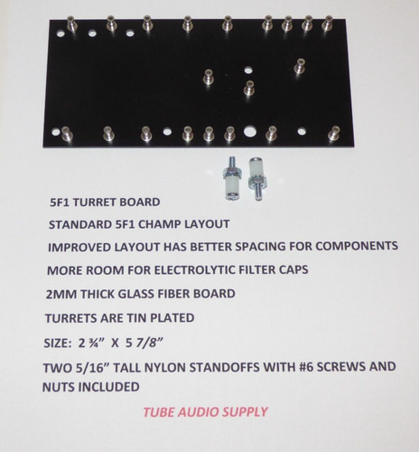 5f1 tweed champ turret board - tweed,
