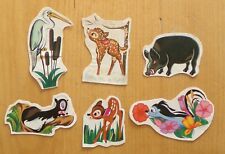 1972  BAMBI ET SES AMIS DE LA FORET  YAOURT NOVA    6 STICKERS  D'ORIGINES
