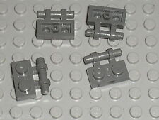 4 x LEGO DkStone Plate 1 x 2 with Handle 2540 / Set 10188 10179 10191 10176 7681