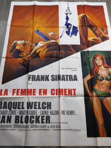 Femme ciment affiche - la,