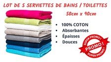 Lot de 5 Serviettes de