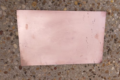 Feuille plaque cuivre - de,