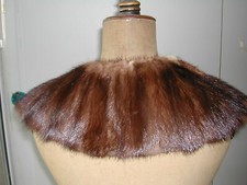 Col en Vison Fourrure Vintage Ann.60 Manteau Veste Femme TB Etat Rare