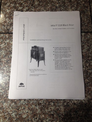 Jotul 118 black - f,