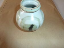 beau vase en terre cuite glaçurée à motifs géométriques inspiré de Jacques Blin 