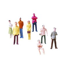 100 figurines de train miniatures en plastique à l'échelle 1:100 pour