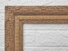 Grand cadre ancien bois et