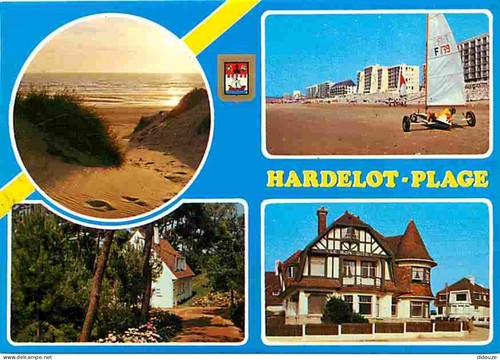 Carte postale hardelot - 62,