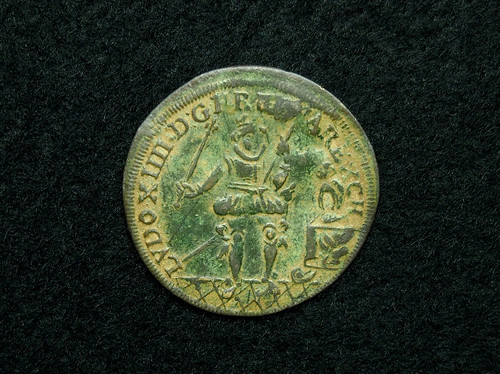Jeton bronze 28mm louis - louis, xiii