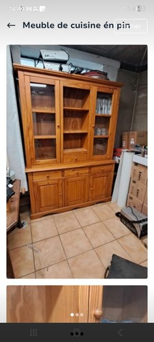 Buffet vaisselier bois/verre