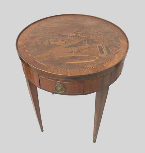 Guéridon formant table - , à