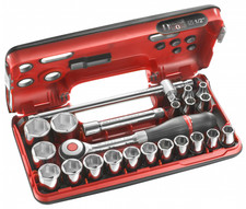 Coffret cliquet manche rotatif