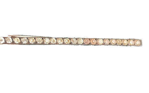Broche art nouveau argent rail - art,