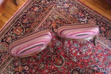 lot of two antique 19th century footrests (no antique sofa furniture)
