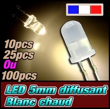 419D# LED 5mm blanc chaud