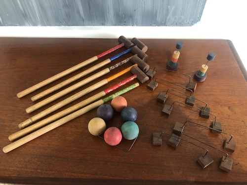 Ancien jeu croquet pour - jeu, de