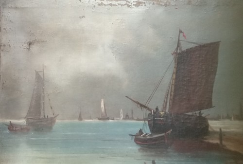Marine huile sur - huile, toile