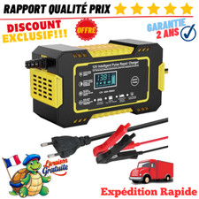 Chargeur Batterie Voiture Hiver Intelligent LCD Charge Rapide Auto Moto 12V 6A