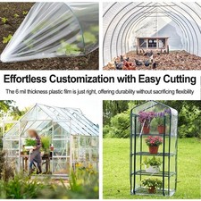 Feuille de film de serre PE transparente pour usage agricole et jardinier