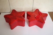 Boîtes métalliques étoiles de Noël ; Metallboxen Weihnachtssterne