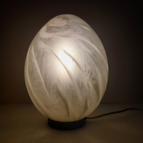 Lampe oeuf vintage verre - lampe,