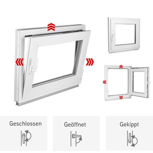 Fenêtre plastique fach - fenêtre, 2-fach