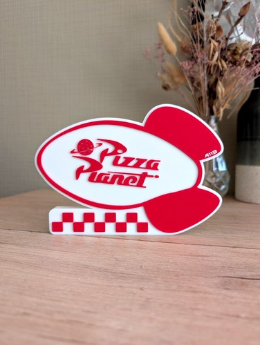 Planet pizza logo - pizza, décoratif