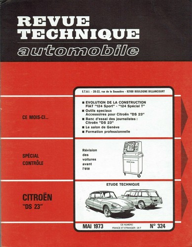 Revue technique automobile - automobile, 324