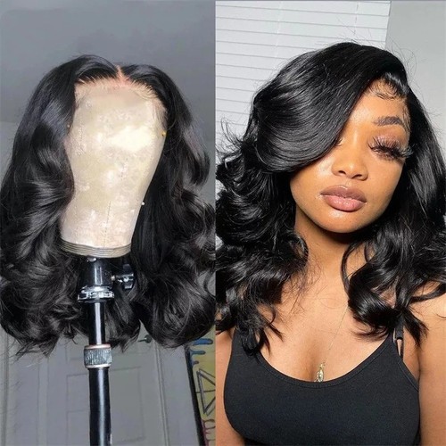 Wavy bob wig - wig, front