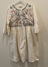 Polagram Dress Womens Small Prairie Cottage Core Peasant Whimsical Garden Flora