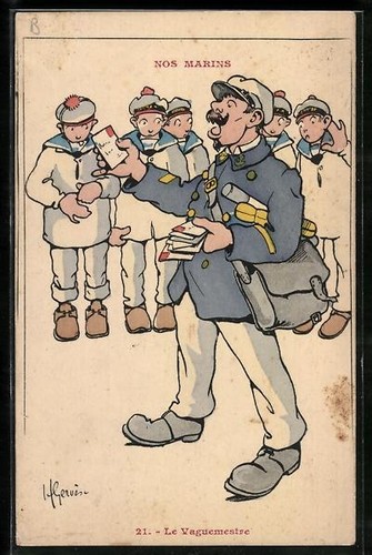 Carte postale artiste henri - d'artiste,