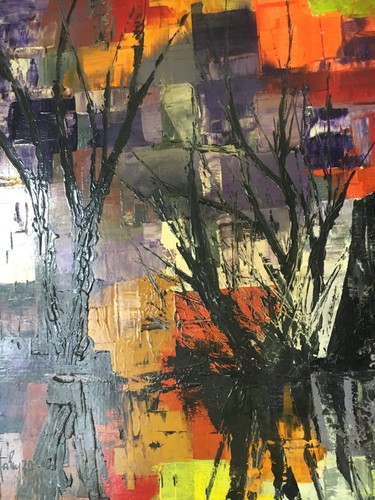 Rare huile sur - huile, toile