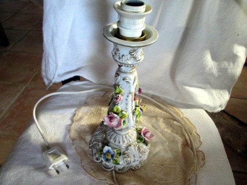 Barbotine lampe ceramique - lampe,