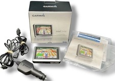 Garmin Nuvi 1100 Ultra Thin Navigator GPS W/ Box & Charged Black Tested