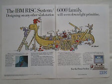 6-11/1990 PUB IBM RISC SYSTEM/6000 PC COMPUTER DIK BROWNE DRAKKAR VIKING AD